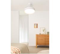 WIND CLEAR EDGE Ventilateur de plafond silencieux 40 W, Ø 107 cm, pales rétractables, avec éclairage LED et télécommande murale