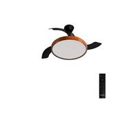 CREATE Ventilateur de plafond WIND CLEAR STUDIO 40W silencieux pales rétractables LED télécommande