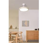 WIND CLEAR STUDIO M - Ventilateur de plafond 40W silencieux avec pales rétractables et eclaraige LED, Ø108 cm avec eclaraige avec contrôleur mural