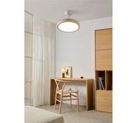 WIND CLEAR STUDIO S - Ventilateur de plafond 40W silencieux avec pales rétractables et eclaraige LED, Ø91cm avec eclaraige avec contrôleur mural