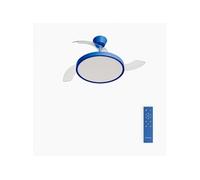 WIND CLEAR STUDIO - Ventilateur De Plafond 40W Silencieux Avec Pales Rétractables Et Lumière LED, Plusieurs Tailles Télécommande