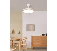 WIND CLEAR STUDIO M - Ventilateur de plafond 40W silencieux avec pales rétractables et eclaraige LED, Ø108 cm avec eclaraige avec contrôleur mural