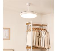 WIND CLEAR STUDIO - Ventilateur De Plafond 40W Silencieux Avec Pales Rétractables Et Lumière LED, Plusieurs Tailles Télécommande