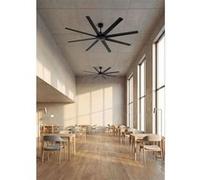 WIND INDUSTRIAL XXL - Ventilateur de plafond 40W silencieux Ø183cm sans eclaraige sans wifi Noir G