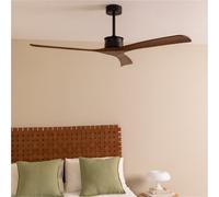 WIND LARGE - Ventilateur De Plafond 40W Silencieux Ø152 Cm 100% Bois Sans Lumière