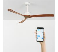 WIND LARGE - Ventilateur De Plafond 40W Silencieux Ø152 Cm 100% Bois Sans Lumière