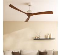 WIND LARGE - Ventilateur De Plafond 40W Silencieux Ø152 Cm 100% Bois Sans Lumière