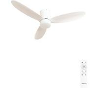 WIND LITE - Ventilateur De Plafond Silencieux 40W Ø132 Cm Adapté Pour L'intérieur Et L'extérieur Télécommande