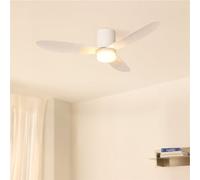 WIND LITE - Ventilateur De Plafond Silencieux 40W Ø132 Cm Adapté Pour L'intérieur Et L'extérieur Télécommande