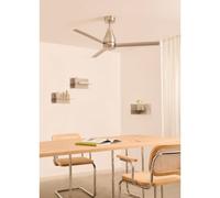 WIND STEEL - Ventilateur De Plafond Silencieux 40W Ø132 Cm Sans Lumière