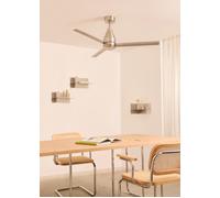 CREATE Ventilateur de plafond WIND STEEL silencieux 40 W Ø 132 cm sans lumière