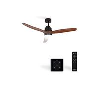 WIND STYLANCE M - Ventilateur de plafond 40W silencieux 100% bois Ø 132 cm avec eclaraige avec contrôleur mural