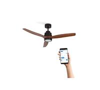 WIND STYLANCE M - Ventilateur de plafond 40W silencieux 100% bois Ø 132 cm avec eclaraige avec wifi