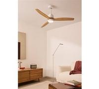 WIND STYLANCE M - Ventilateur de plafond 40W silencieux 100% bois Ø 132 cm avec eclaraige avec wifi G