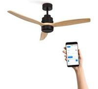 CREATE Ventilateur de plafond WIND STYLANCE NATURAL WOOD 40W silencieux 100% bois sans lumière