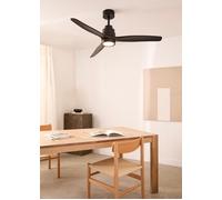 Wind Stylance Natural Wood - Ventilateur De Plafond 40W Silencieux 100% Bois - Noir
