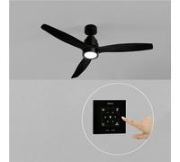 WIND STYLANCE NATURAL WOOD - Ventilateur De Plafond 40W Silencieux 100% Bois Plusieurs Tailles Contrôleur Mural + Télécommande