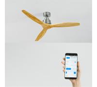 WIND STYLANCE NATURAL WOOD - Ventilateur De Plafond 40W Silencieux 100% Bois Plusieurs Tailles Sans Lumière