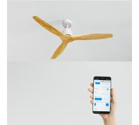 WIND STYLANCE NATURAL WOOD - Ventilateur De Plafond 40W Silencieux 100% Bois Plusieurs Tailles Sans Lumière