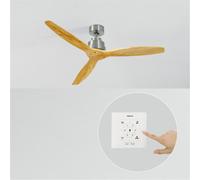 WIND STYLANCE NATURAL WOOD - Ventilateur De Plafond 40W Silencieux 100% Bois Plusieurs Tailles Sans Lumière