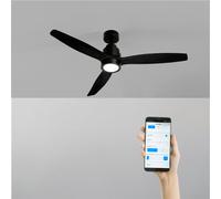WIND STYLANCE NATURAL WOOD - Ventilateur De Plafond 40W Silencieux 100% Bois Plusieurs Tailles WIFI + Télécommande