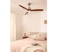 WIND STYLANCE - Ventilateur de plafond 40W silencieux 100% bois plusieurs tailles Nickel G
