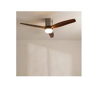 WINDCALM DC STYLANCE NICKEL - Ventilateur de plafond - Inox et bois foncé