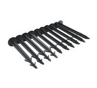 Windhager 01131 Piquet d'ancrage Noir 115 mm Lot de 10