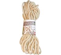 Windhager 06041 Ficelle en laine de mouton écologique naturelle pour le jardin, la décoration, le bricolage, 10 m, blanc
