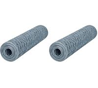 Windhager 06576 Grillage à Poule Hexagonale Gris 0,50 x 10 m (Lot de 2)