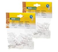 Windhager 10701 Crochet pour rail de auvent, pare-soleil, Plastique, 60 Stück