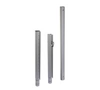 Windhager 10703 Premium Mât de Voile d'ombrage réglable en Hauteur Poteau de Voile d'ombrage en Acier Inoxydable Hauteur du mât Max. 242,5 cm, argenté