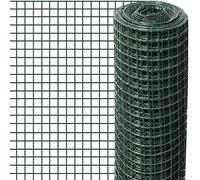 Windhager 71860 Grille métallique gainée de plastique pour parterre surélevée pour volières, Plastique, Vert maille, 12,7 mm 5 x 1 m x 1,1 mm