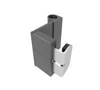 Windhager adaptateur de serrage pour portes "EXPERT" - accessoires de montage pour moustiquaire sans perçage - anthracite - 03875 - lot de 3