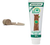 Windhager Bande de Jute Protection des plantes contre le froid, Naturelle, 10 cm x 25 m & ALGOFLASH Mastic Cicatrisant LACBALSAM, Contre les plaies de taille, 350 g, CICATN