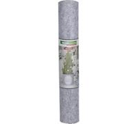 Windhager cache-pot décoratif en feutre "Hello Winter" L - 161 x 40 x 0,3 cm - gris/blanc - protection hivernale pour plantes en pot - protection contre le froid et le gel - avec fermeture velcro
