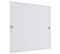 Windhager Cadre moustiquaire pour fenêtre, Aluminium Blanc Robuste, Toile Fibre de Verre résistante, Montage sans perçage, Cadre Ajustable pour Protection Anti-Insectes, 100 x 120 cm, 04309