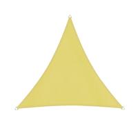 Windhager Cannes 10720 Voile d'ombrage Triangulaire 3 x 3 m (Isoscel) Protection Solaire pour Jardin terrasse Résistant aux UV et aux intempéries Jaune