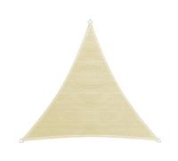 Windhager Capri 10747 Auvent Triangulaire isocèle de Protection Solaire pour Jardin et terrasse Résistant aux UV et aux intempéries Champagne 4 x 4 m
