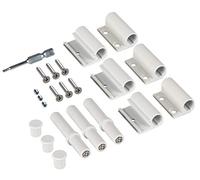 Windhager charnières en aluminium pour portes - blanc - lot de 3