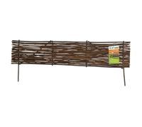 Windhager Clôture de Plate-Bande Droite en Osier, 35 x 100 cm, Marron