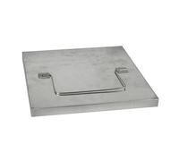 Windhager Couvercle pour composteur surélevé, 30,5 x 30,5 x 2,5 cm, acier galvanisé à chaud, couverture pour composteur surélevé, résistant aux intempéries et durable, argenté