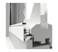 Windhager Expert moustiquaire plissée fenêtre 130 x 150 cm