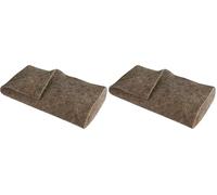 Windhager feutre Tapis en laine de mouton 2 x 0,38 m gris (Lot de 2)