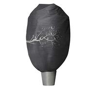 Windhager Housse de Protection Hiver XXL 1,4 x 2 m, Voile Anti-Gel pour Plantes, arbustes et Fleurs, décor Anthracite Motifs Branches et Oiseaux, résistant aux intempéries, 07399