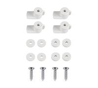 Windhager Kit de Chasse-moustiques pour fenêtres, Accessoires pour moustiquaires, pièces de Rechange pour moustiquaires, Cadre de Tension pour fenêtres, vis incluses, Montage Facile, 4 pièces, Blanc