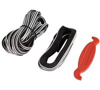 Windhager Kit joint-Brosse, pour L'étanchéification sans Joints de Fenêtres ou de Portes à cadre, 7, 2 + 1, 2 M, Noir, 03624