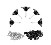 Windhager Lot de 100 clous d'étanchéité pour bande à picots - Clous de montage 3,5 x 30 mm - Disque d'étanchéité : 22 mm - Boutons de montage avec clou pour film à picots - Drainage de construction