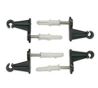Windhager Lot de 4 Fixations murales pour Treillis métallique - 32 x 16 x 33 mm - Vert - 05721