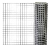 Windhager Maille carrée galvanisée, Fil de fer pour volière pour lapins, cochons d'Inde ou poules, grillage, maille 12,7 mm, 2,5 x 0,5 m x 0,63 mm, 79065